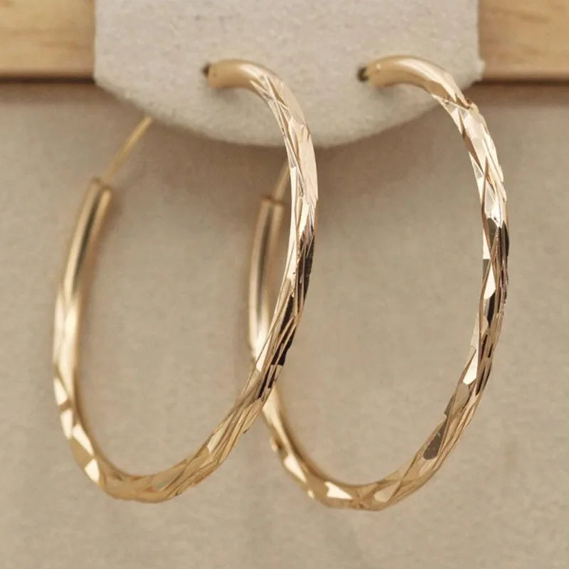 - Golden Orbit Hoops
