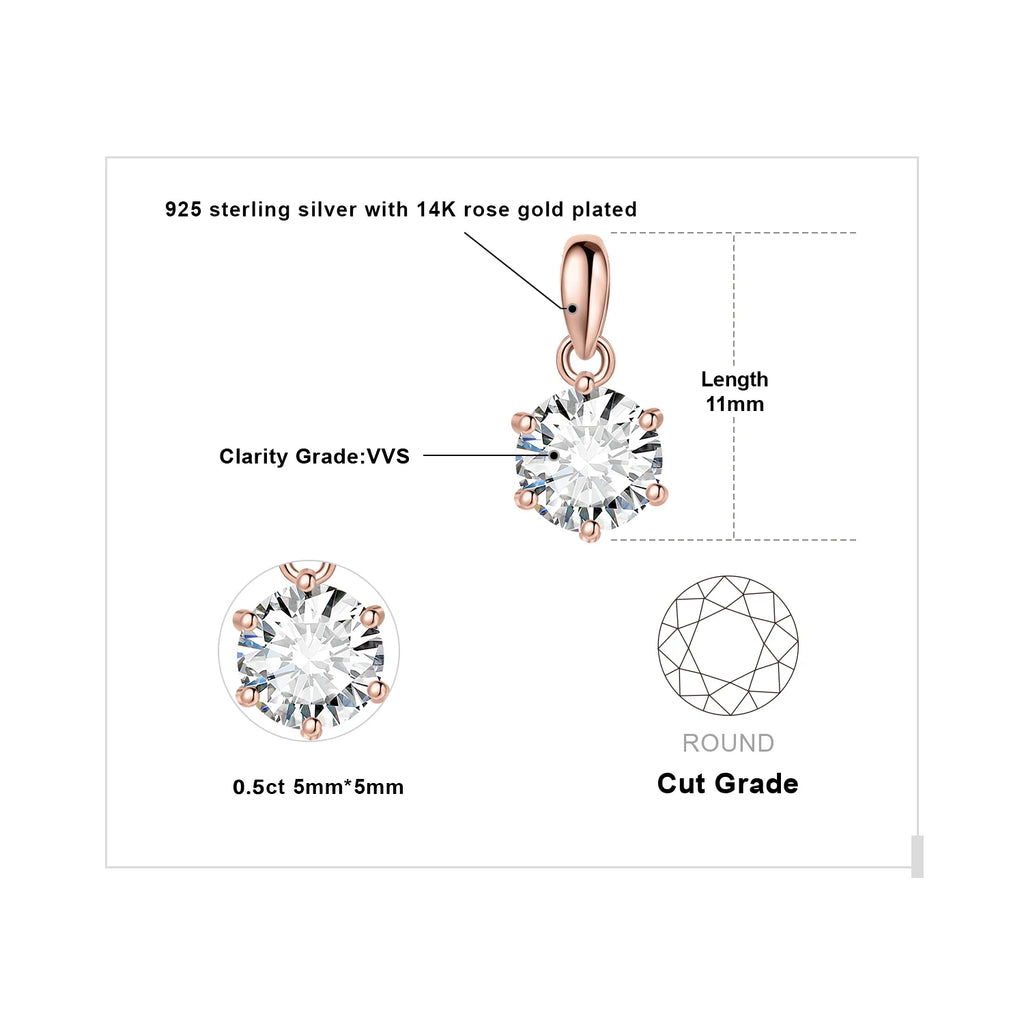 JewelryPalace Moissanite Drop